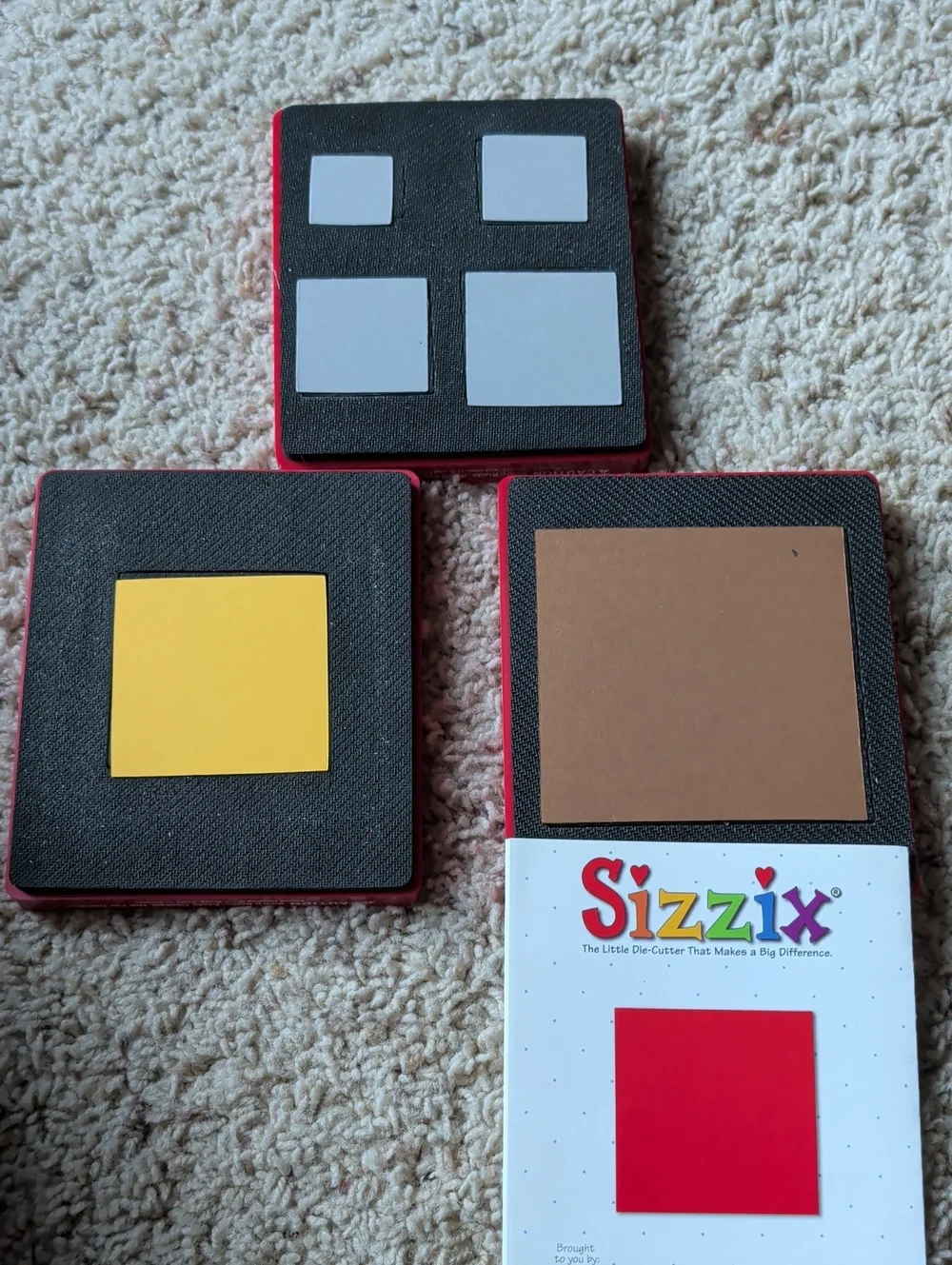 Sizzix Red Square Die Cutting Pads
